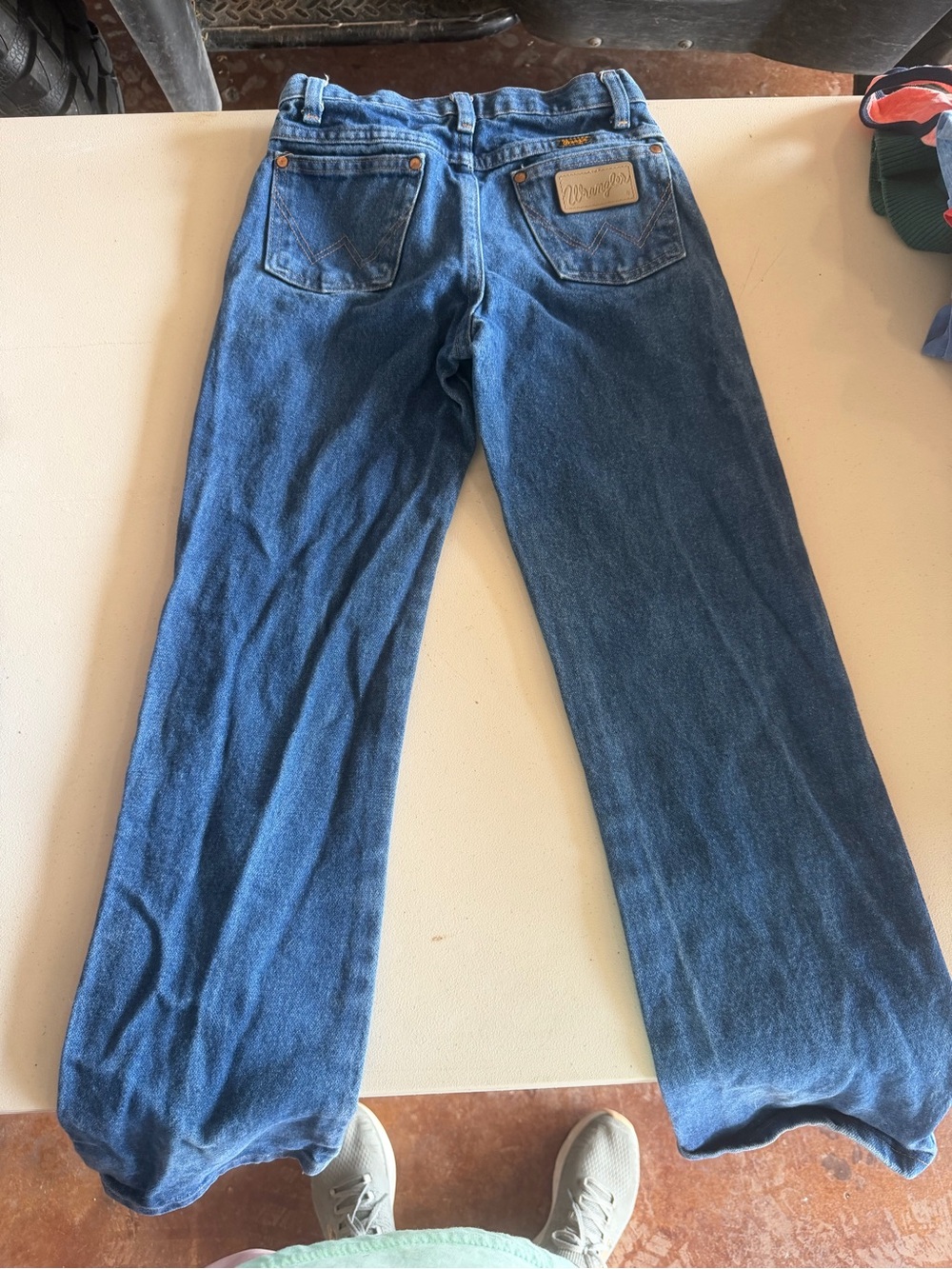 Wrangler Boys Blue Classic Straight-Leg Jeans